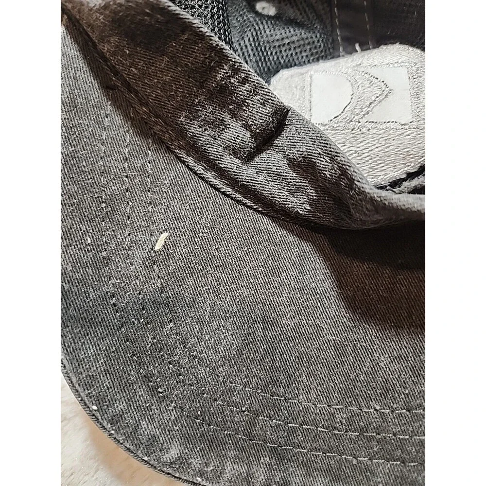 Pinterest‎ Mens Cap Hat Adams GRAY Embroidered Logo Strapback Adjustable Size